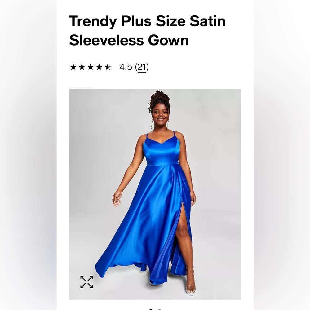 B. Darlin Spaghetti Strap Gown